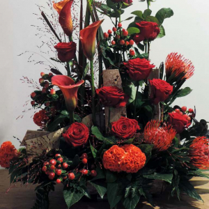 PFAssistance - Composition florale conique Constance