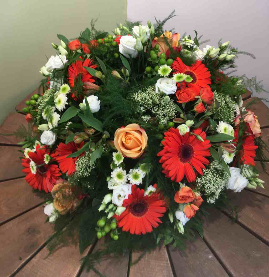 PF Assistance - Composition florale coussin Arystide PF Assistance - Composition florale coussin Arystide