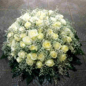 PF Assistance - Composition florale coussin Glassy