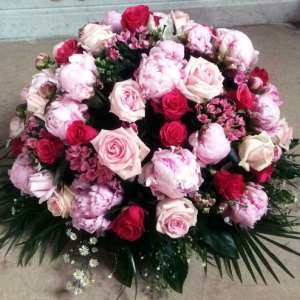 PF Assistance - Composition florale coussin Lolita