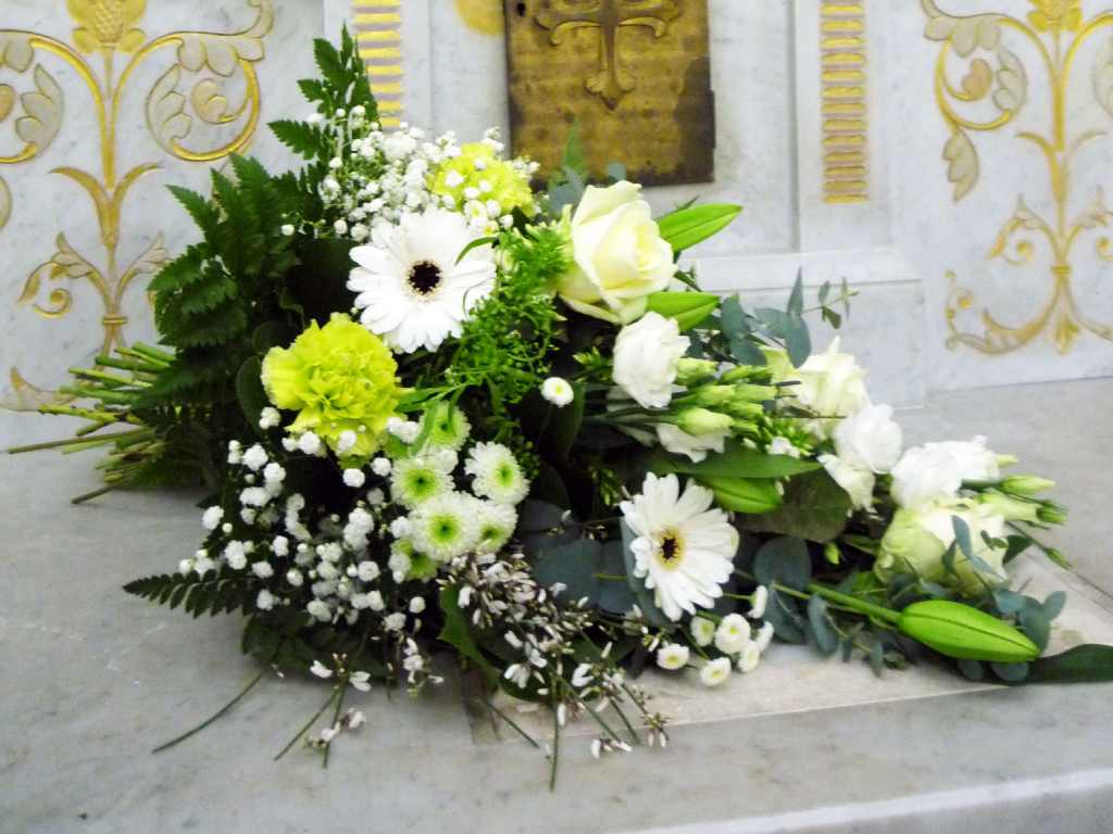 PF Assistance - Composition florale gerbe Blancheur PF Assistance - Composition florale gerbe Blancheur