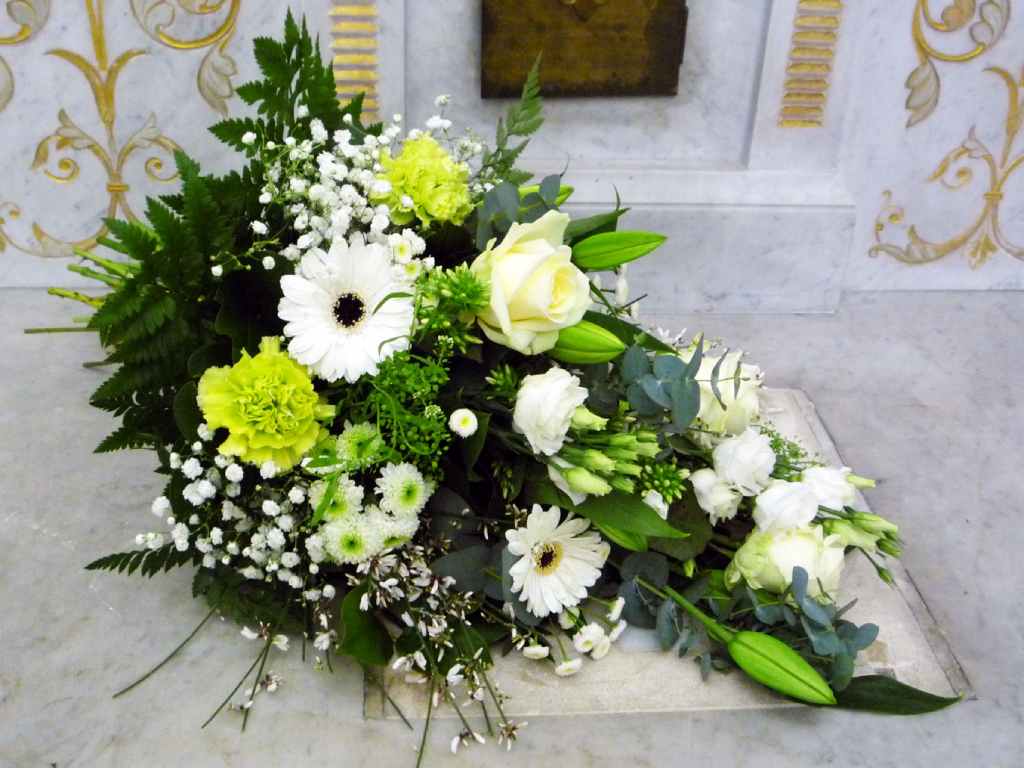 PF Assistance - Composition florale gerbe Blancheur PF Assistance - Composition florale gerbe Blancheur