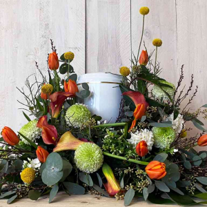 PFAssistance - Composition florale urne Angèle