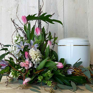 PFAssistance - Composition florale urne Lydie