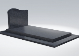 modèle DALLE + STÈLE, granit Noir Afrique